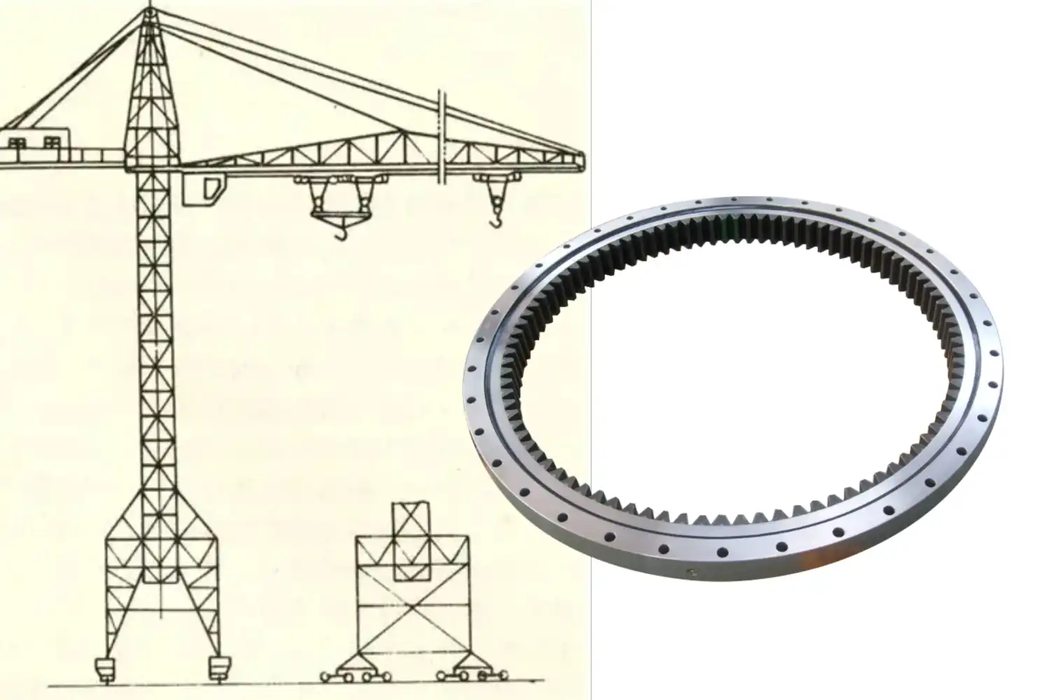 Where to Buy OEM Komatsu Tower Crane Slewing Bearings in China?