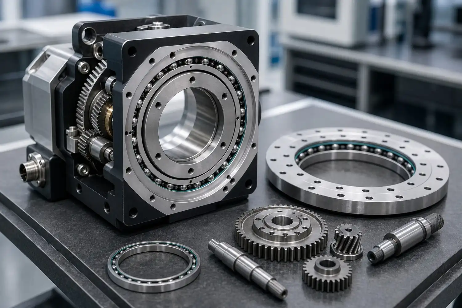 Thin Section Angular Contact Bearings for High-Precision Gearboxes