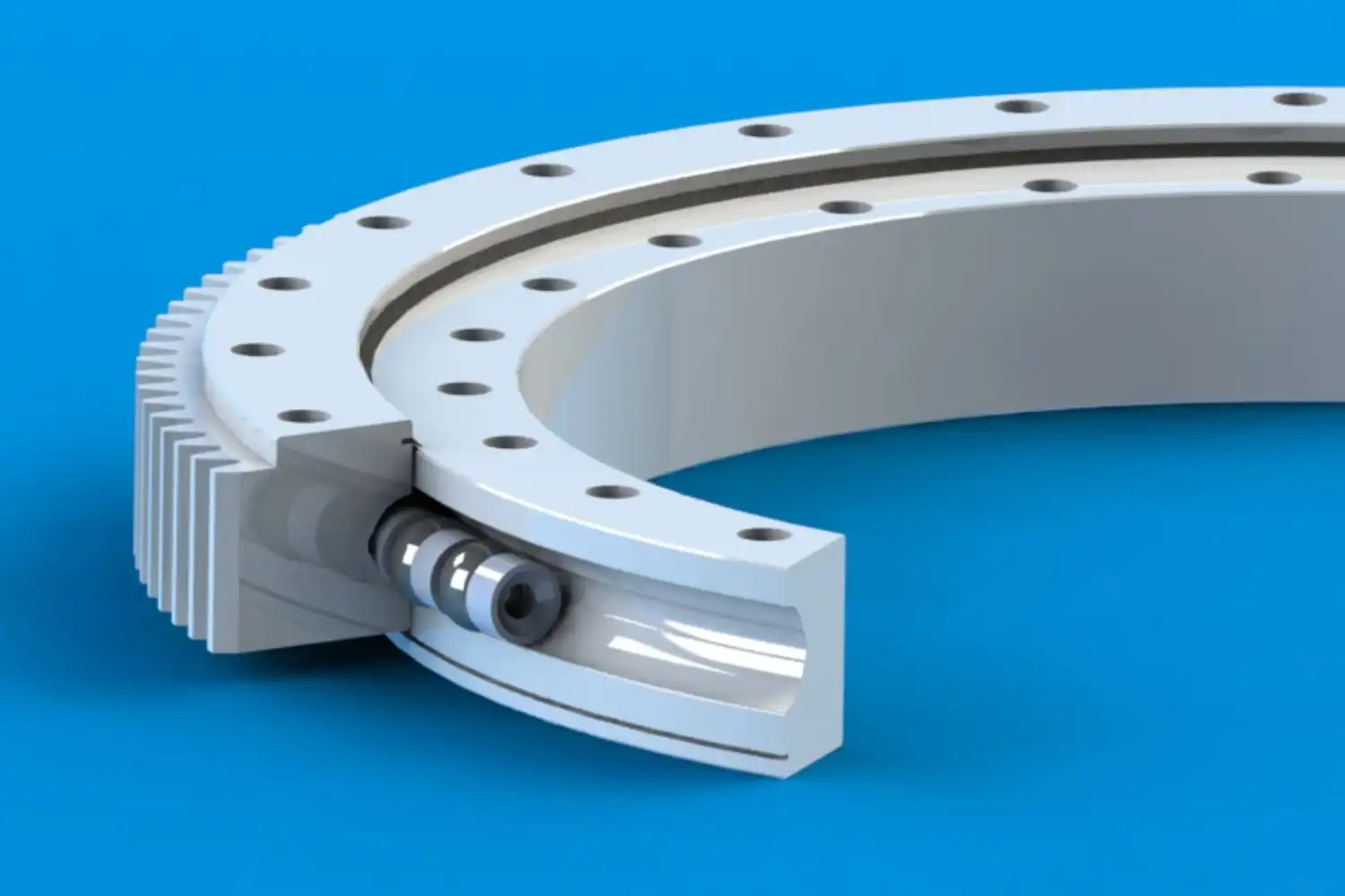 Single Row Ball Slewing Bearings: Axial and Radial Load Champions